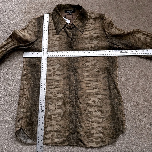 Lafayette 148 New York Long Sleeve Button Down Top - Picture 8 of 10